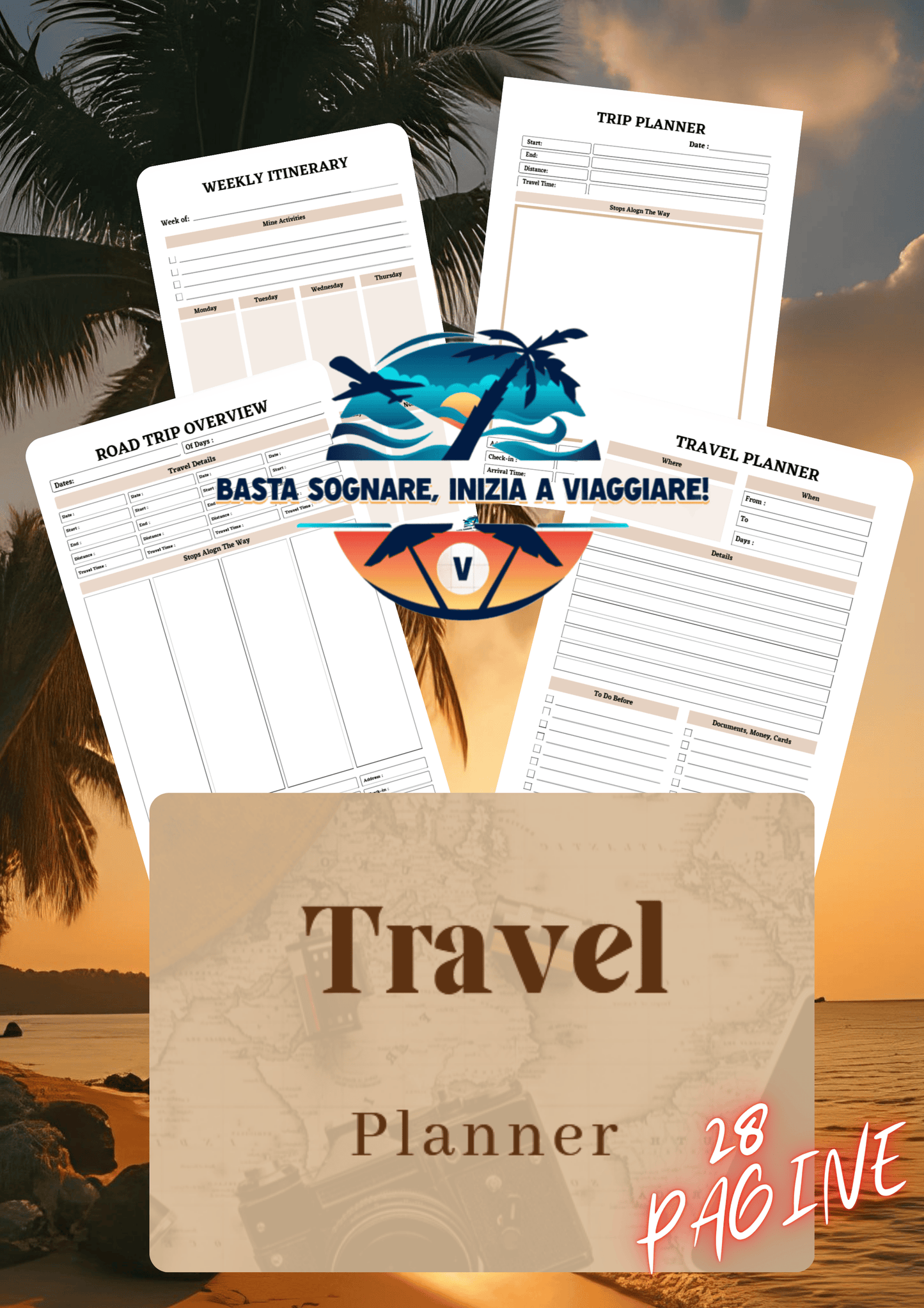 Smart Traveler's Planner (Formato PDF + Template Canva)